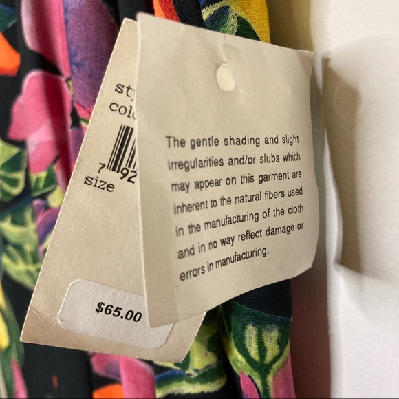 Hawaiian Floral Tropical Watercolor Dress NWT - Picture 5 of 6